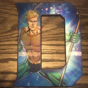 “D” marvel designed hollow graphic letter